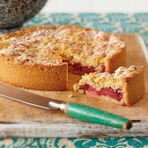 Apple and Raspberry Shortcake